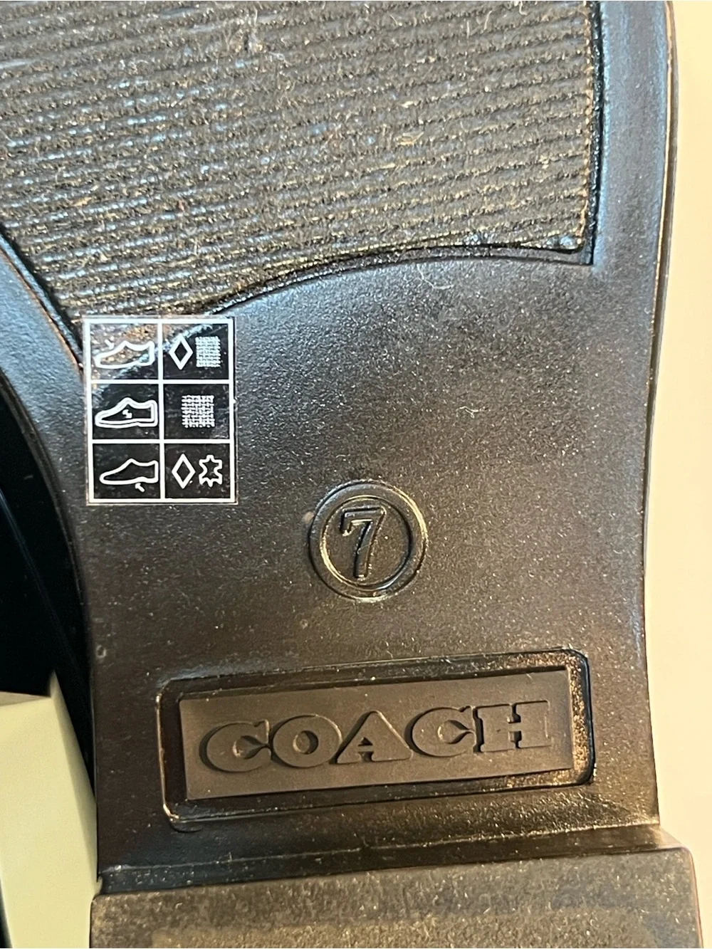 Coach Women’s Rivington Signature Logo Rain Bootie, Size 7 Black